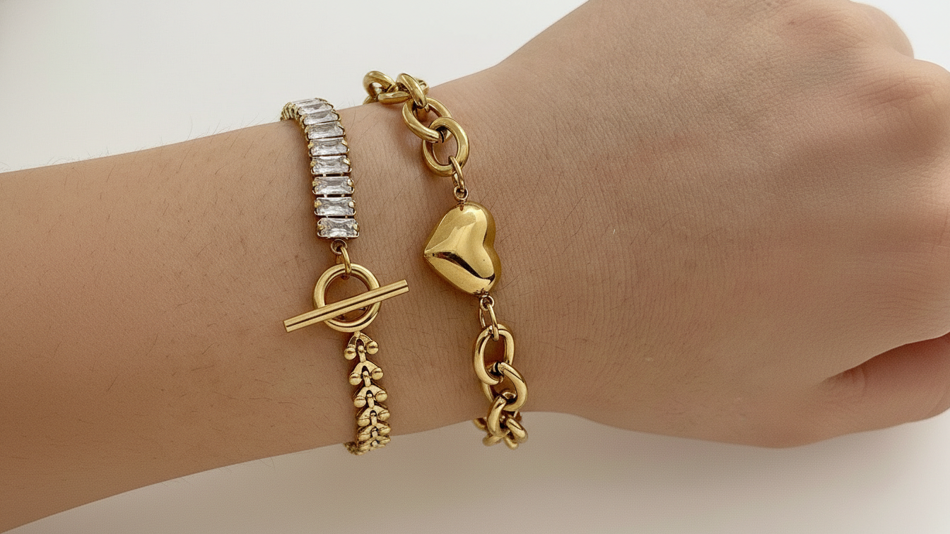 Bracelet femme en acier inoxydable